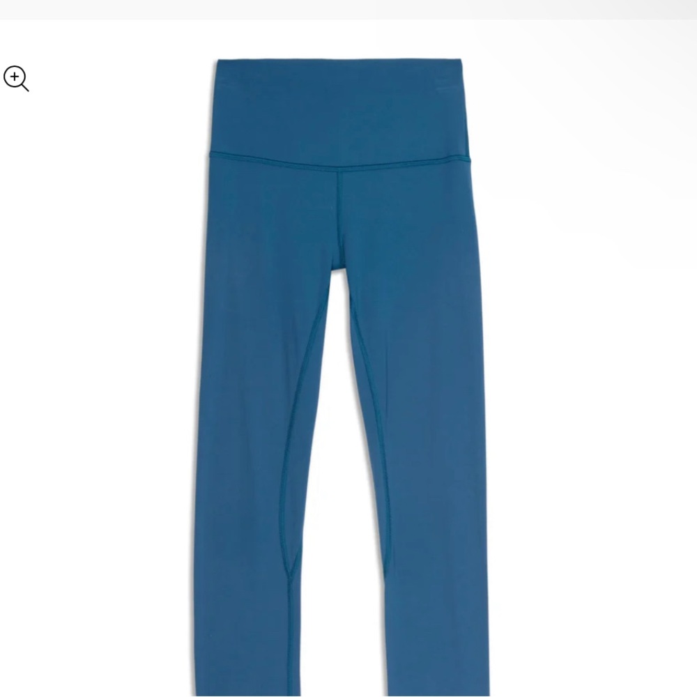 Nile blue Lululemon leggings size 4, 25 inches Aligns HR. NWOT,  never worn